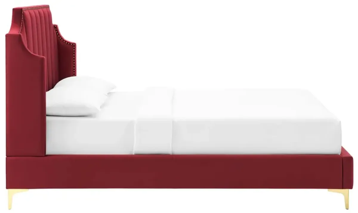 Modway - Daniella Performance Velvet Queen Platform Bed