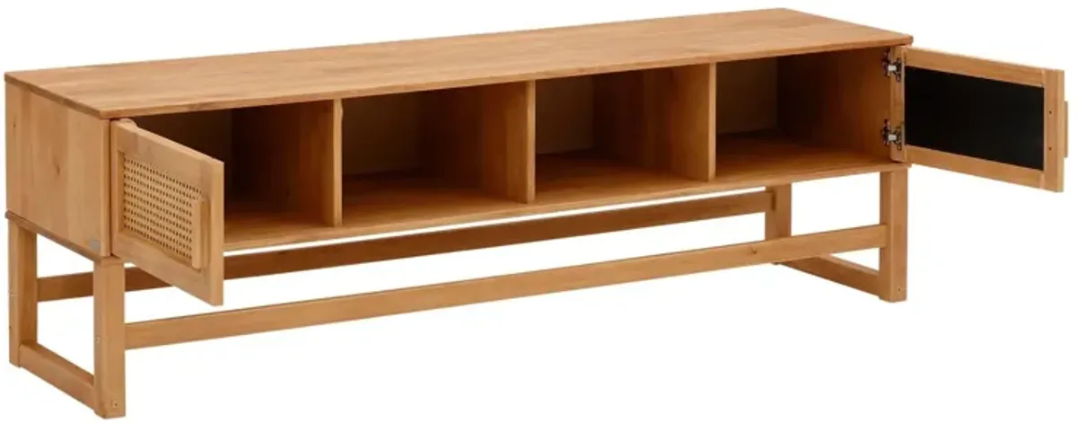 Leva Scandinavian 2 Door Rounded TV Stand