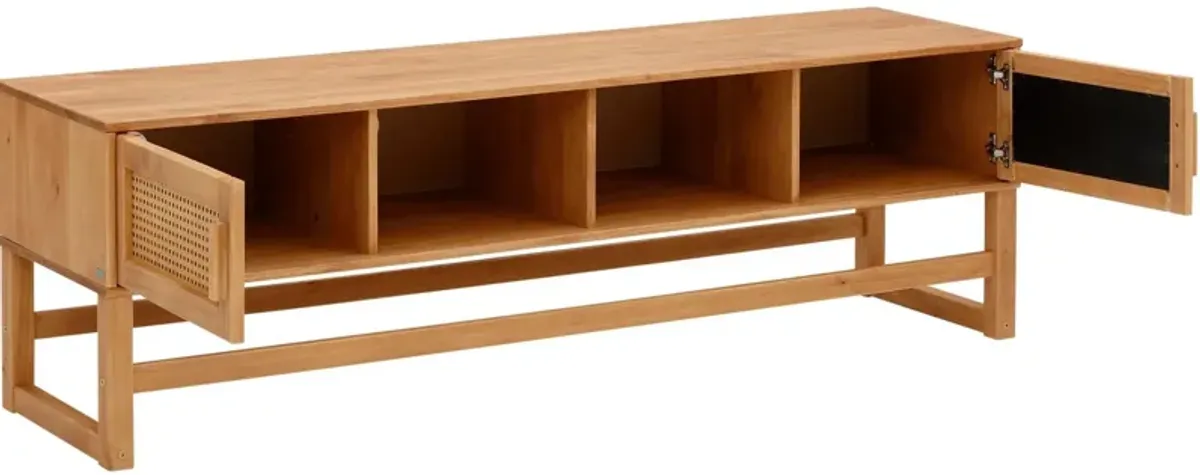 Leva Scandinavian 2 Door Rounded TV Stand