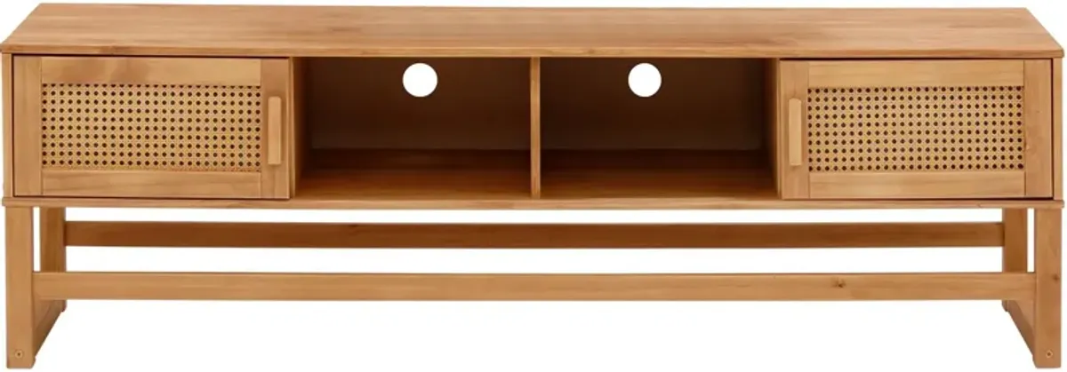 Leva Scandinavian 2 Door Rounded TV Stand