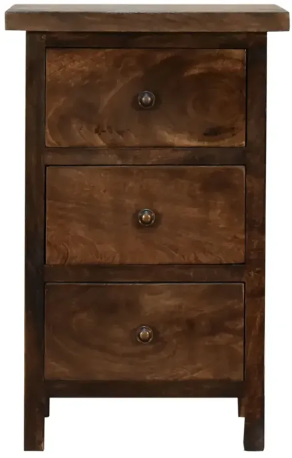 Artisan Furniture Solid Wood Mini Classic Grey Country Nightstand