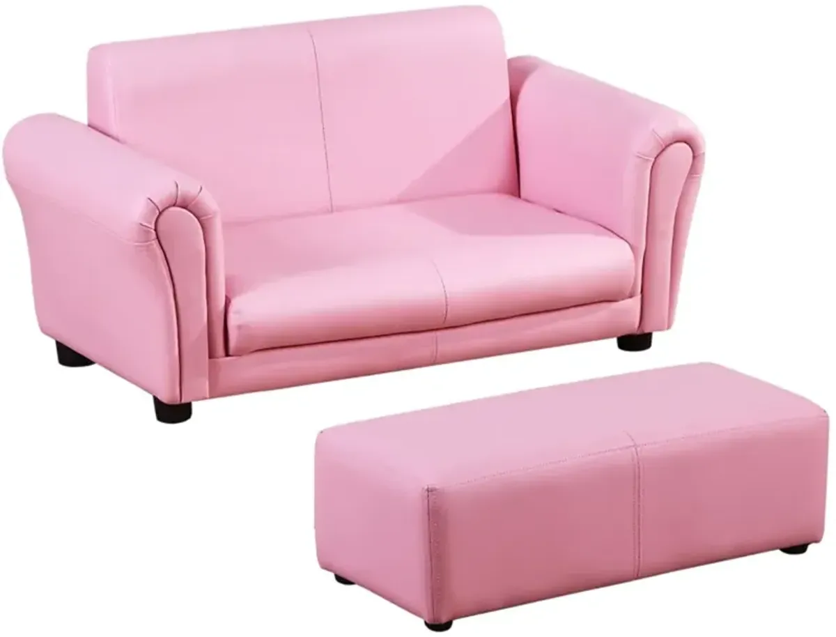 Kids Sofa Set with Footstool for Comfortable Seating and Playtime