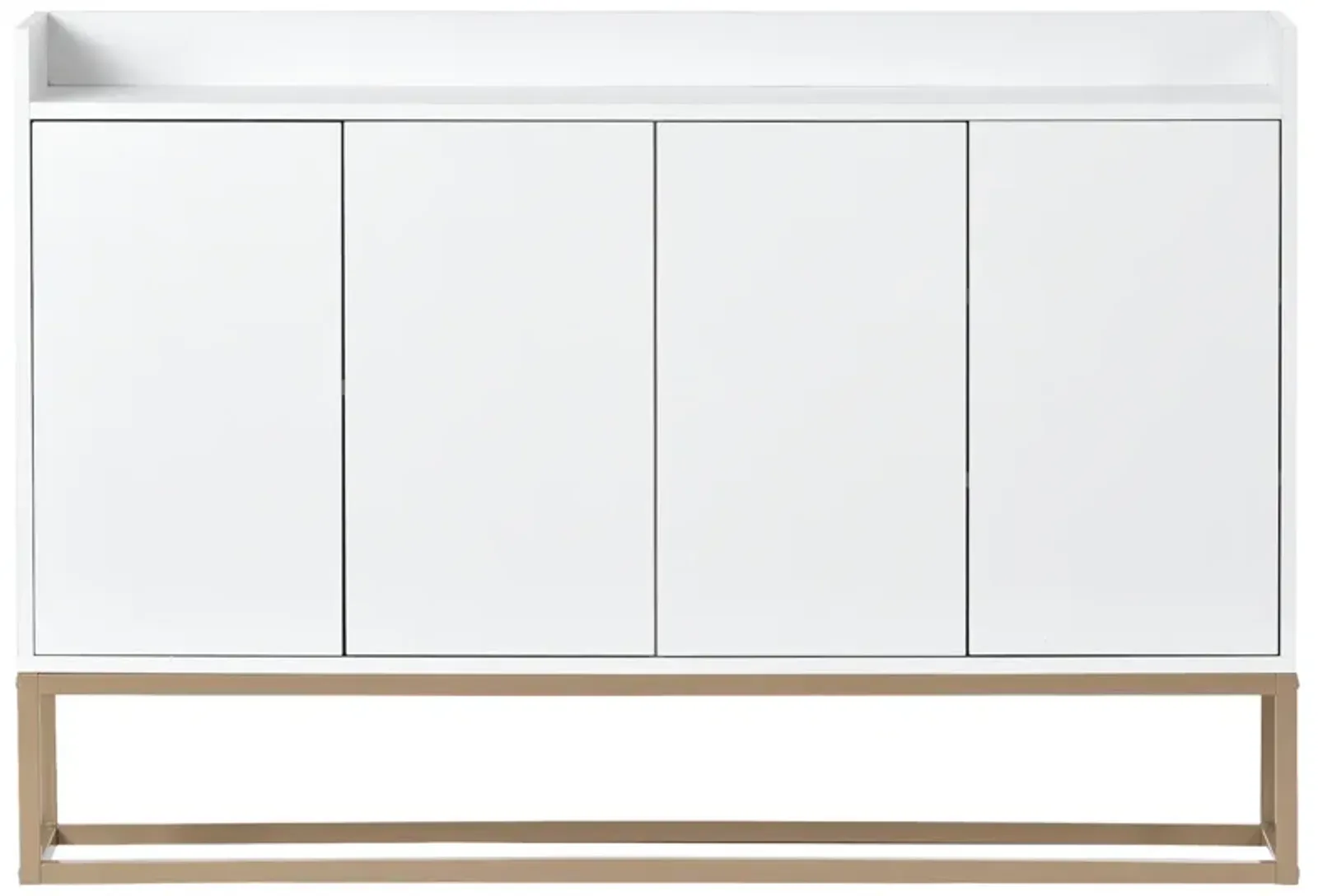 47" Modern Sideboard Buffet Cabinet For Dining Room Kitchen, White