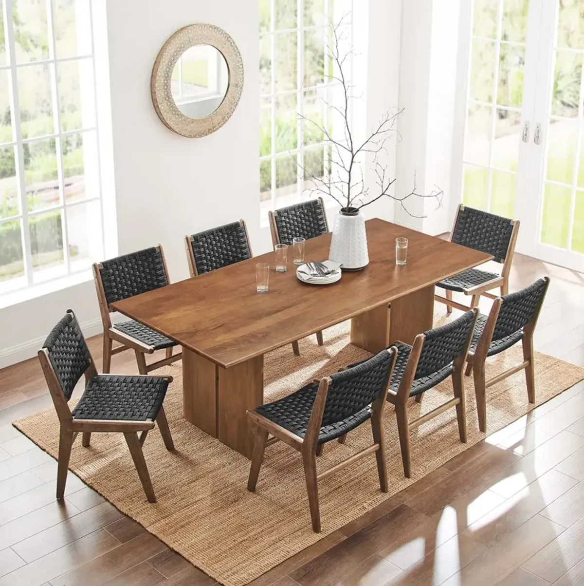 Modway - Amistad 86" Wood Dining Table Walnut