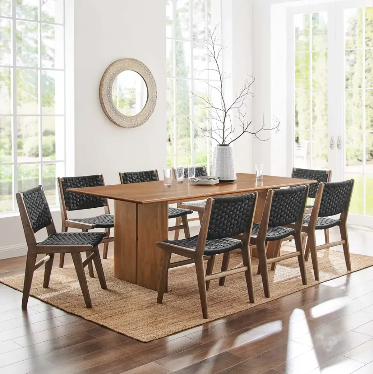 Modway - Amistad 86" Wood Dining Table Walnut