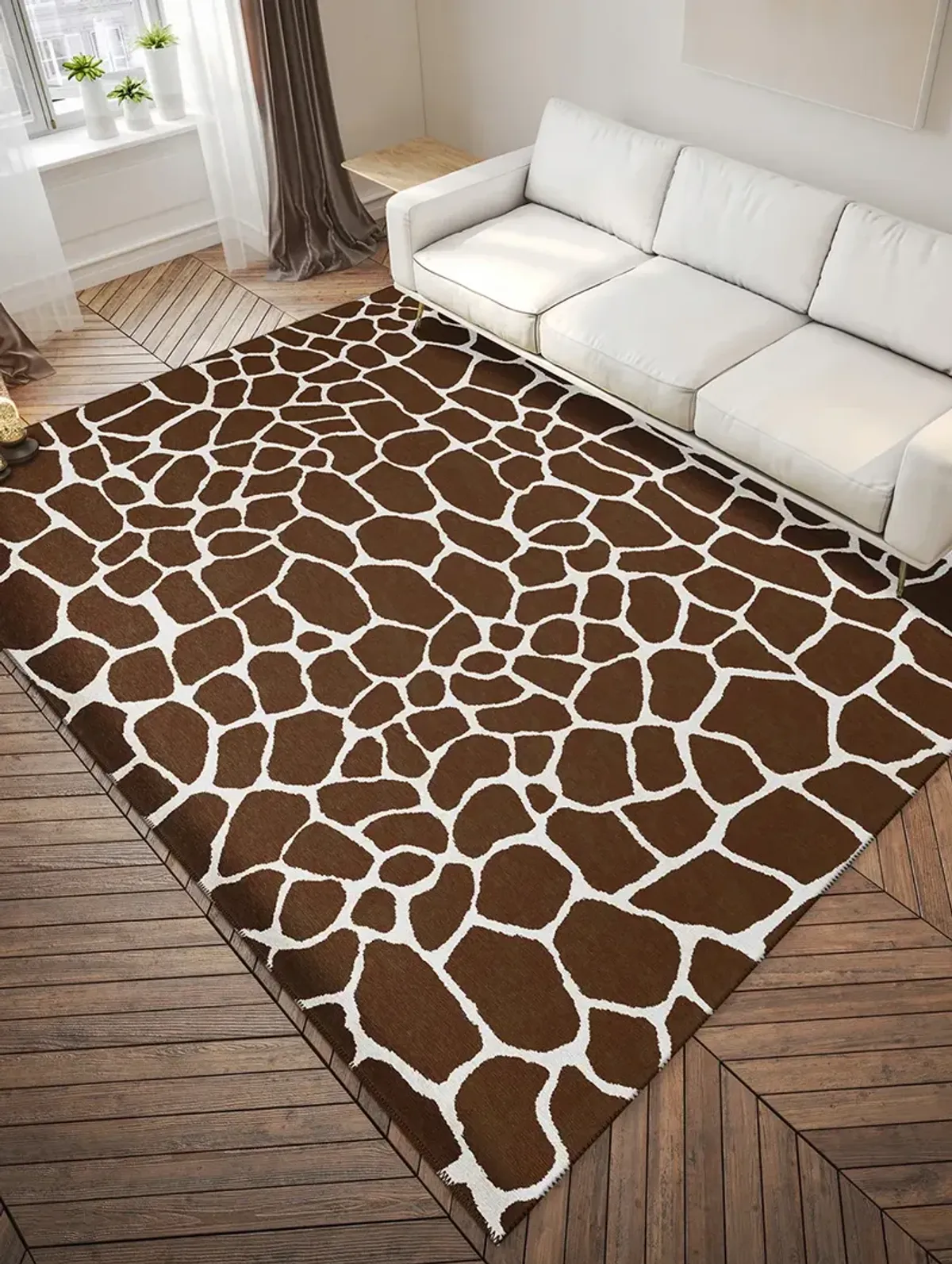 Mali ML4 Chocolate 3' x 5' Rug