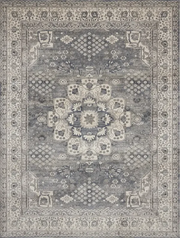 Quarry QUA07 Gray/Ivory 7'10" x 9'10" Rug