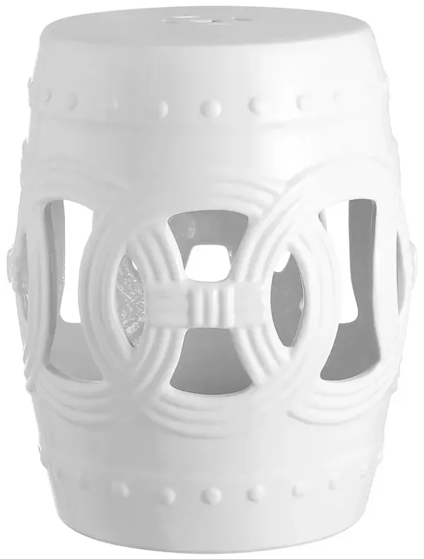 Lucky Coins 16" Chinese Ceramic Drum Garden Stool