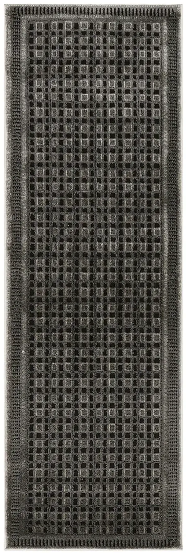 Nordic NRC03 Black/Taupe 2' x 6' Rug