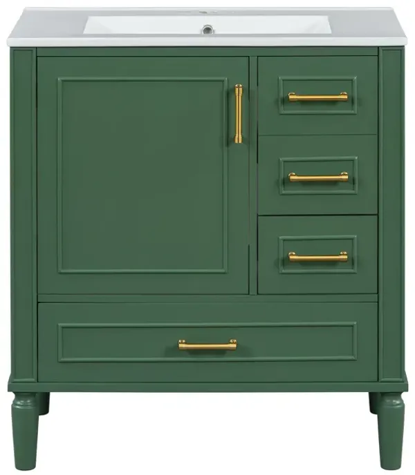 Merax Bathroom Vanity with Ceramic Sink