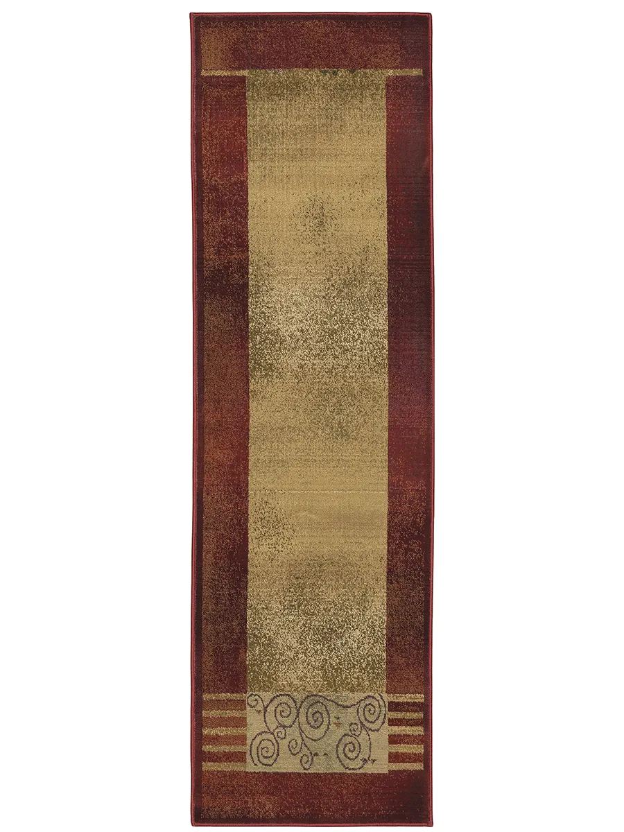 Generations 2'3" x 7'6" Red Rug