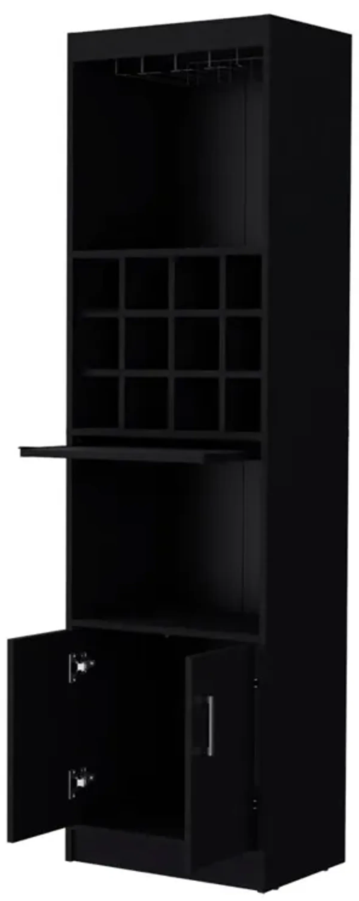 Bar Cabinet Fulton, Living Room, Black