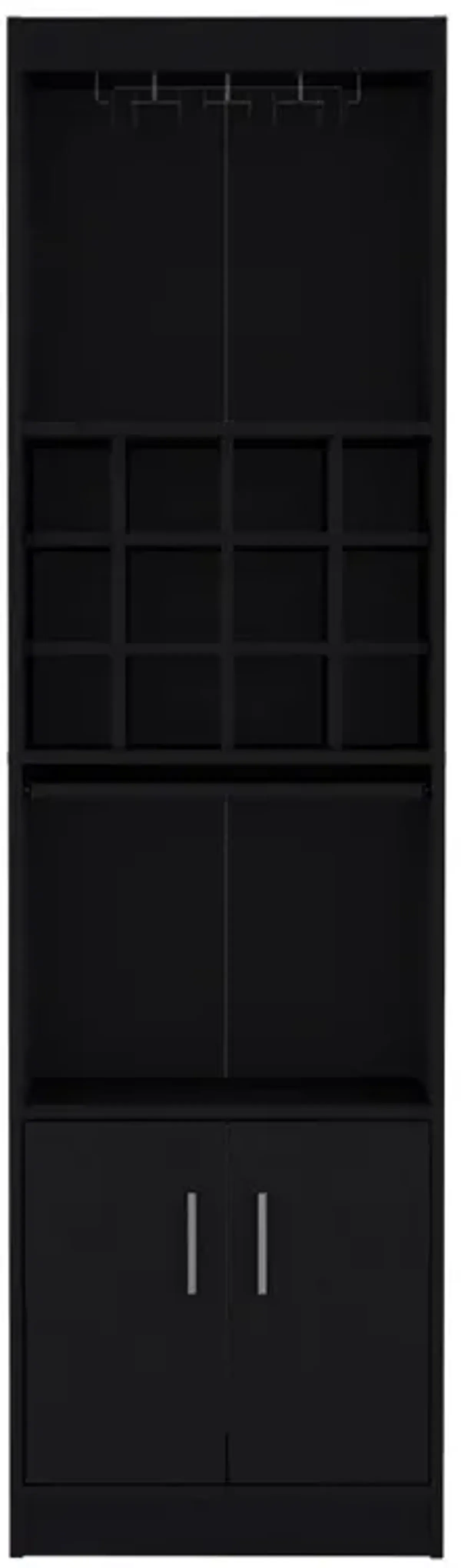 Bar Cabinet Fulton, Living Room, Black