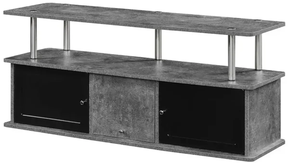 Convience Concept, Inc. TV Stand with 3 Storage Cabinets and Shelf for TVs up to 55 inches