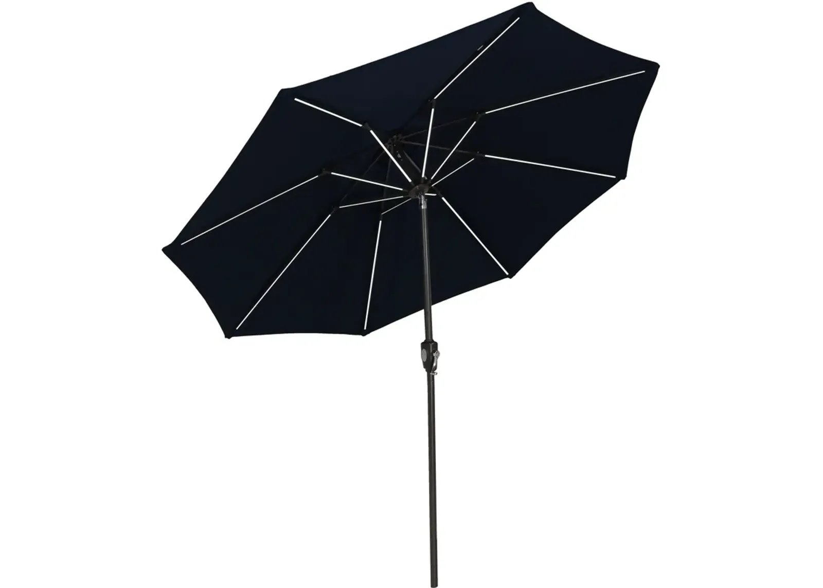 Sunnydaze 9 ft Solar Sunbrella Patio Umbrella with Tilt