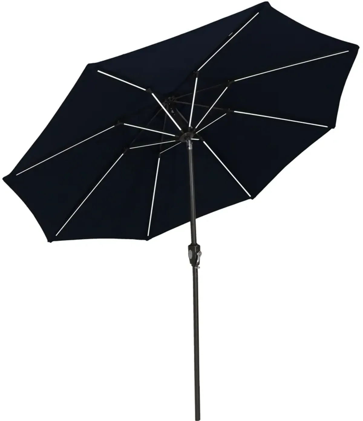 Sunnydaze 9 ft Solar Sunbrella Patio Umbrella with Tilt