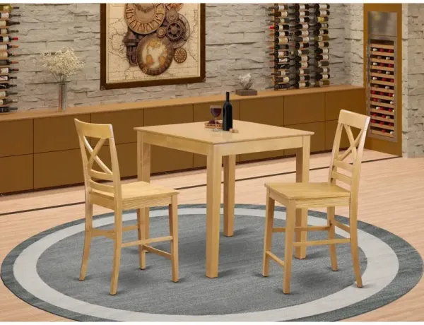 3 Pc counter height Table and chair set-pub Table and 2 counter height Chairs