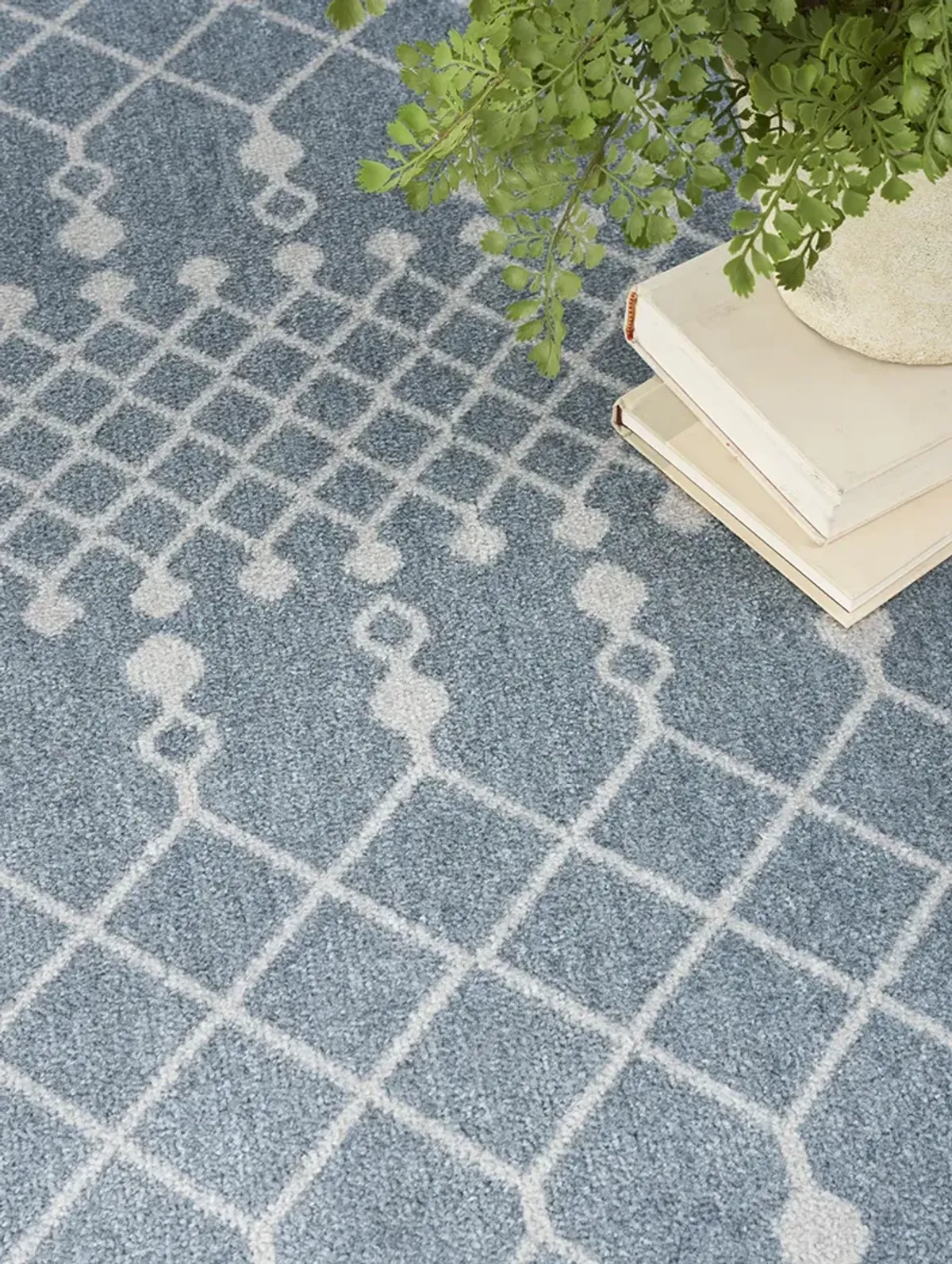Astra Machine Washable ASW10 Blue 4' Round Rug