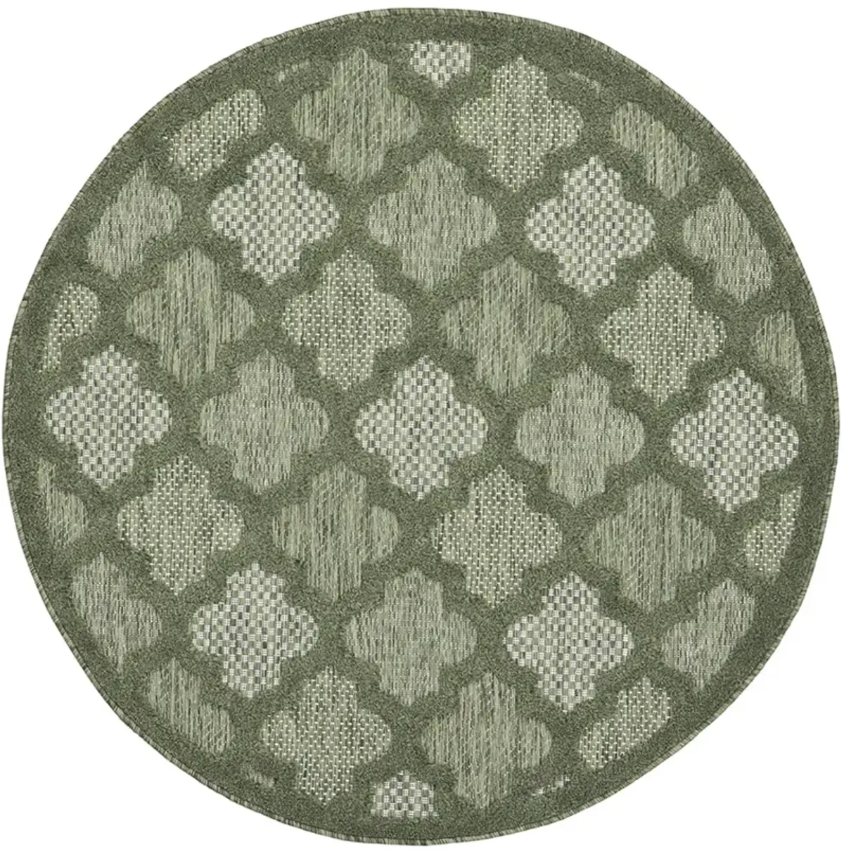 Easy Care NES01 Green 4' x Round Rug