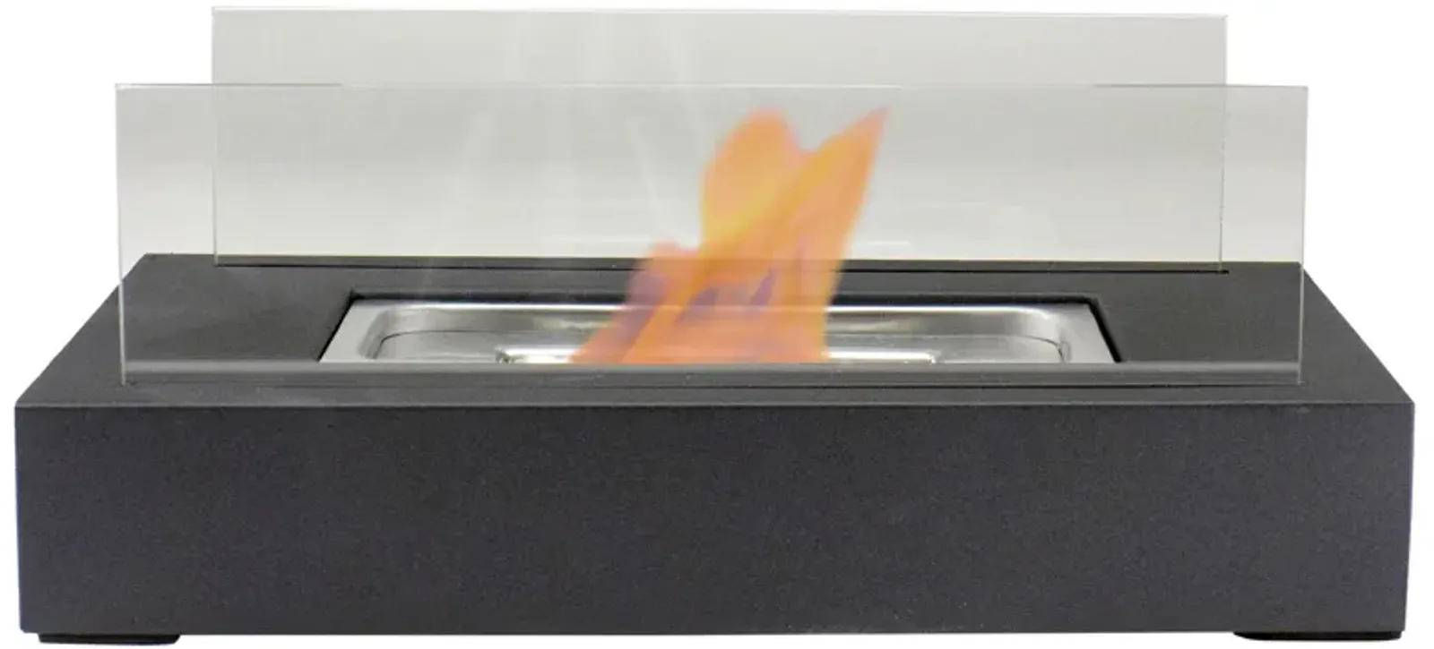 13.75" Bio Ethanol Ventless Portable Tabletop Fireplace with Flame Guard