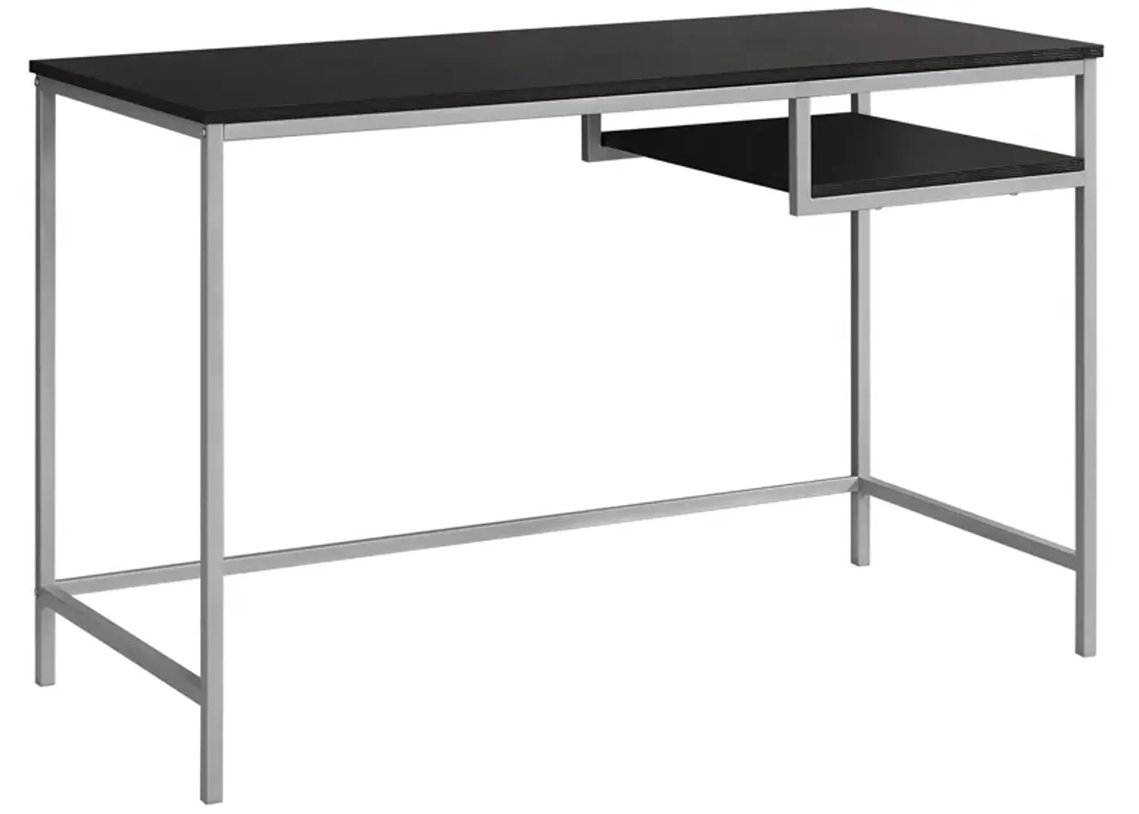 Monarch Specialties I 7369 Computer Desk, Home Office, Laptop, 48"L, Work, Metal, Laminate, Brown, Grey, Contemporary, Modern