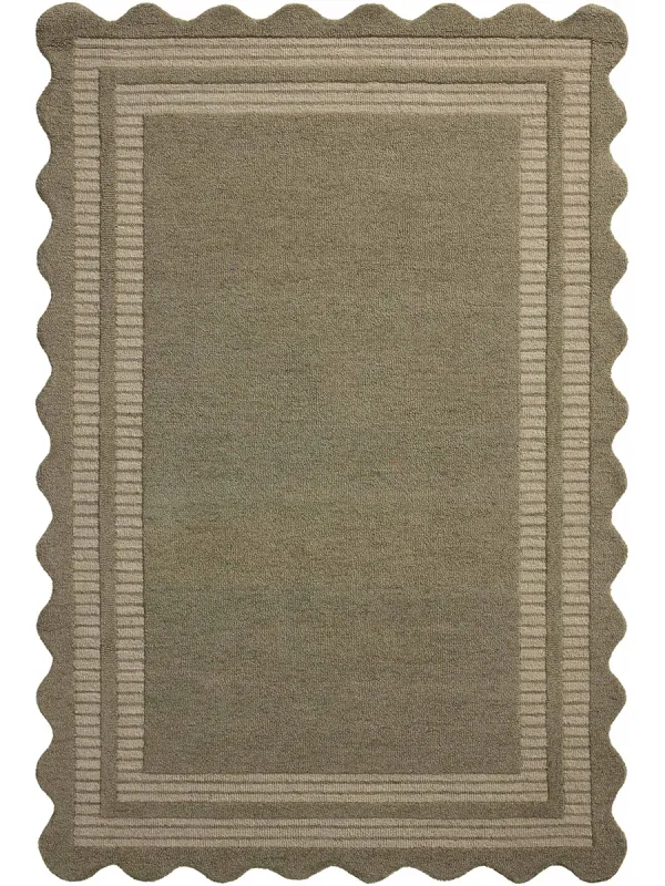 Scottie Olive/Pebble 2'3"x3'9" Runner Rug