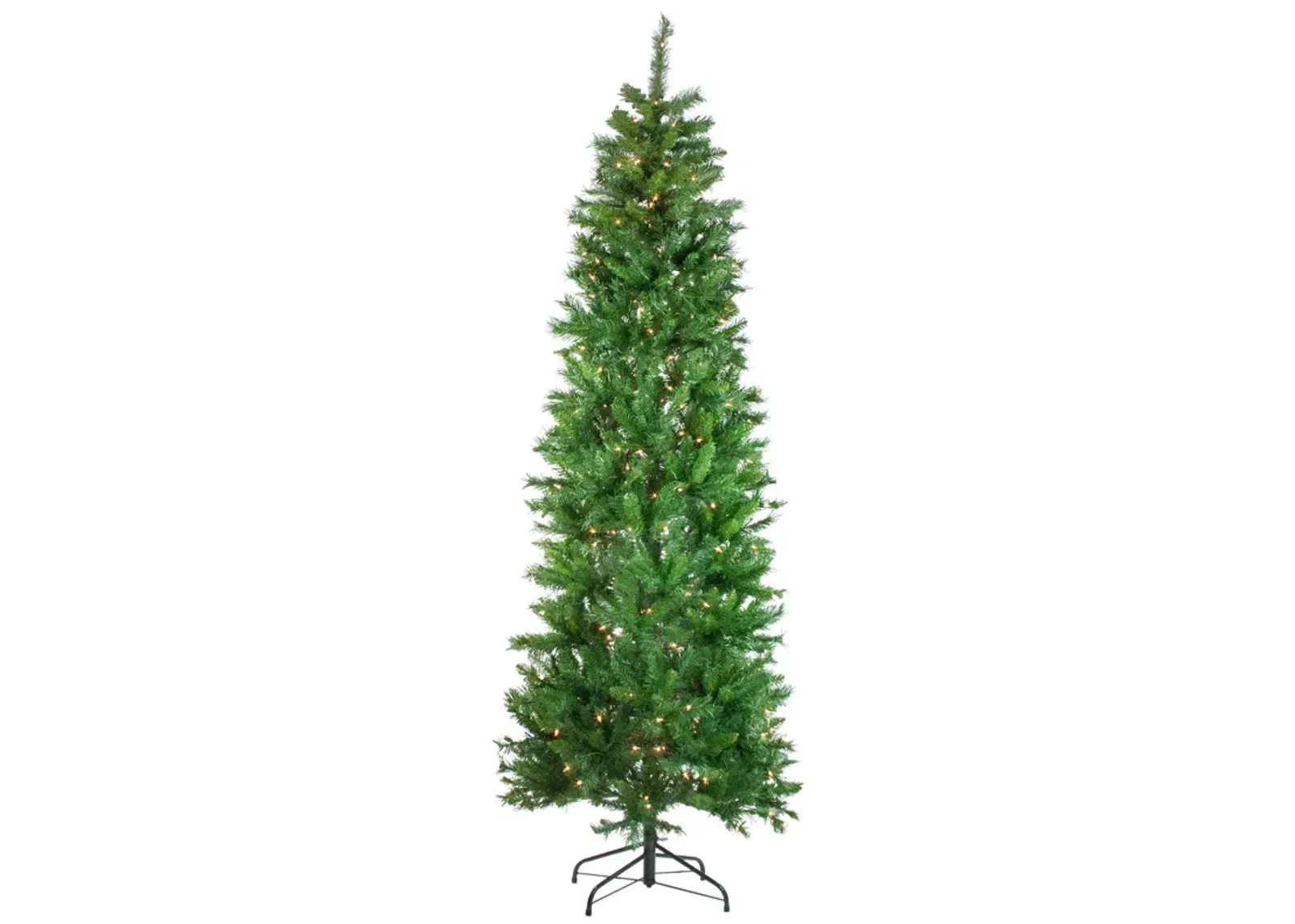 7.5' Pre-Lit Stillwater Spruce Pencil Artificial Christmas Tree - Clear Lights