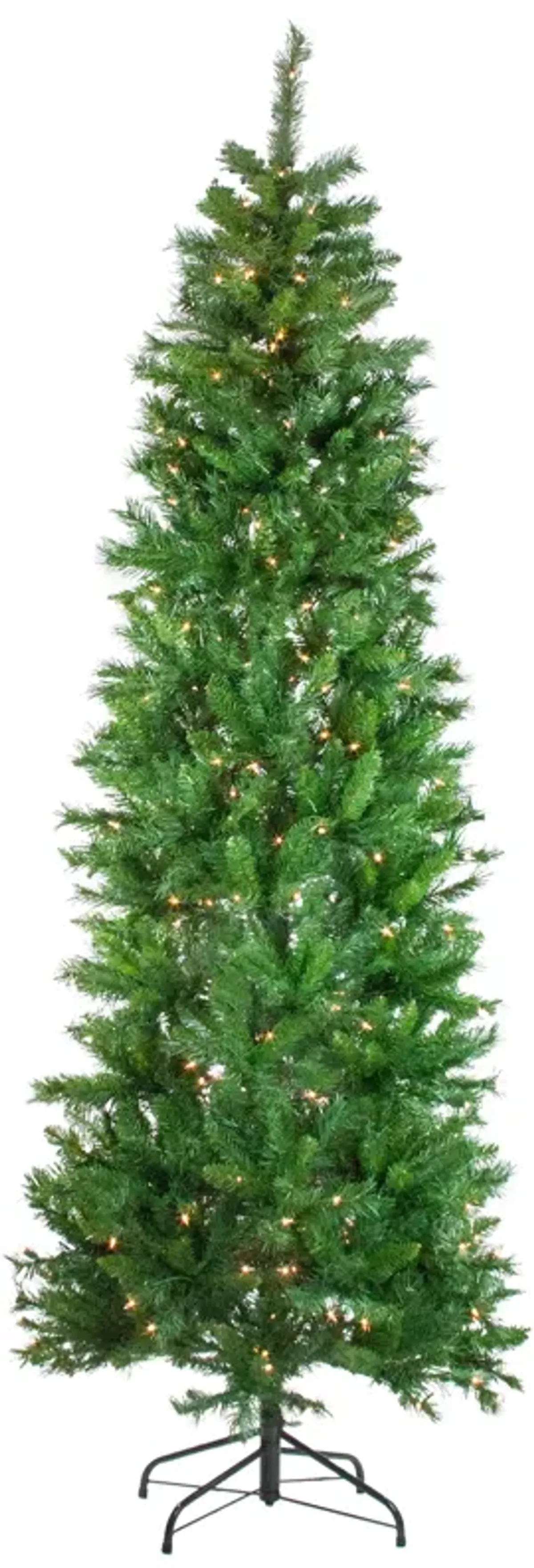 7.5' Pre-Lit Stillwater Spruce Pencil Artificial Christmas Tree - Clear Lights