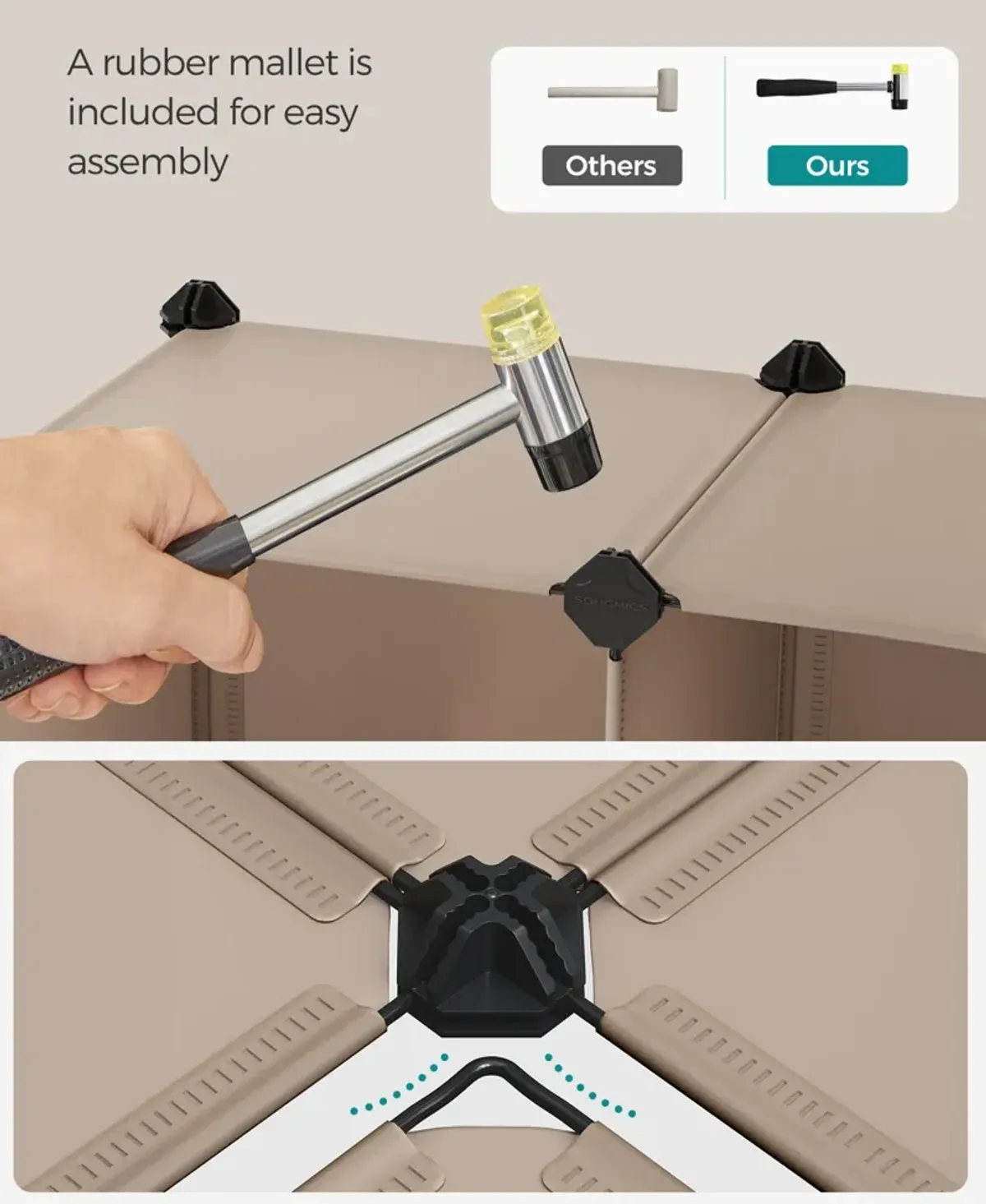 Storage Cube Organizer, DIY Closet Cabinet Chests Space-Saving