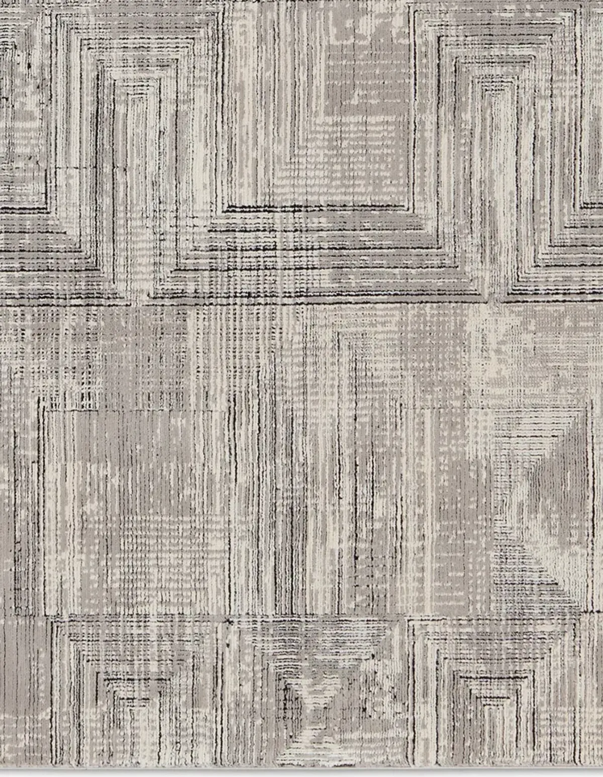 Graphite Sublime Gray 2'8" x 8' Runner Rug