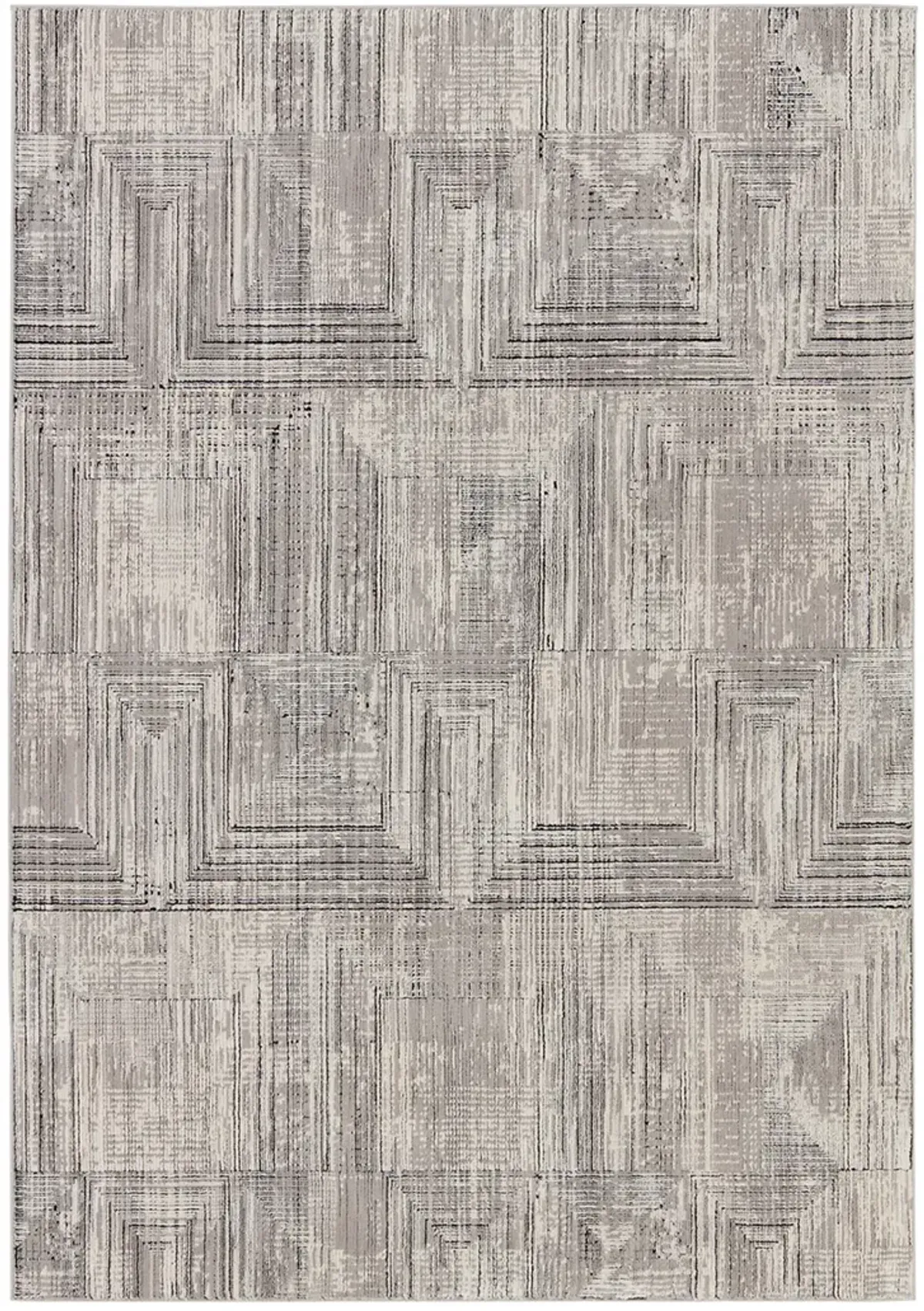 Graphite Sublime Gray 2'8" x 8' Runner Rug