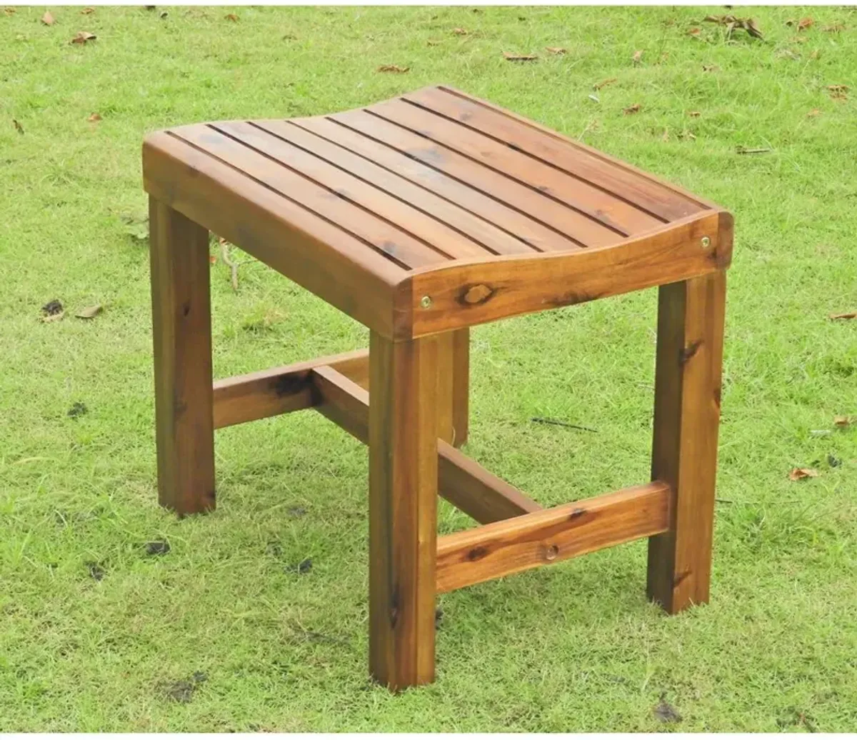 International Caravan Highland 22-inch Garden Bench, stain