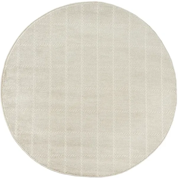 Serenity Home SRH05 Ivory/Cream 4' x Round Rug