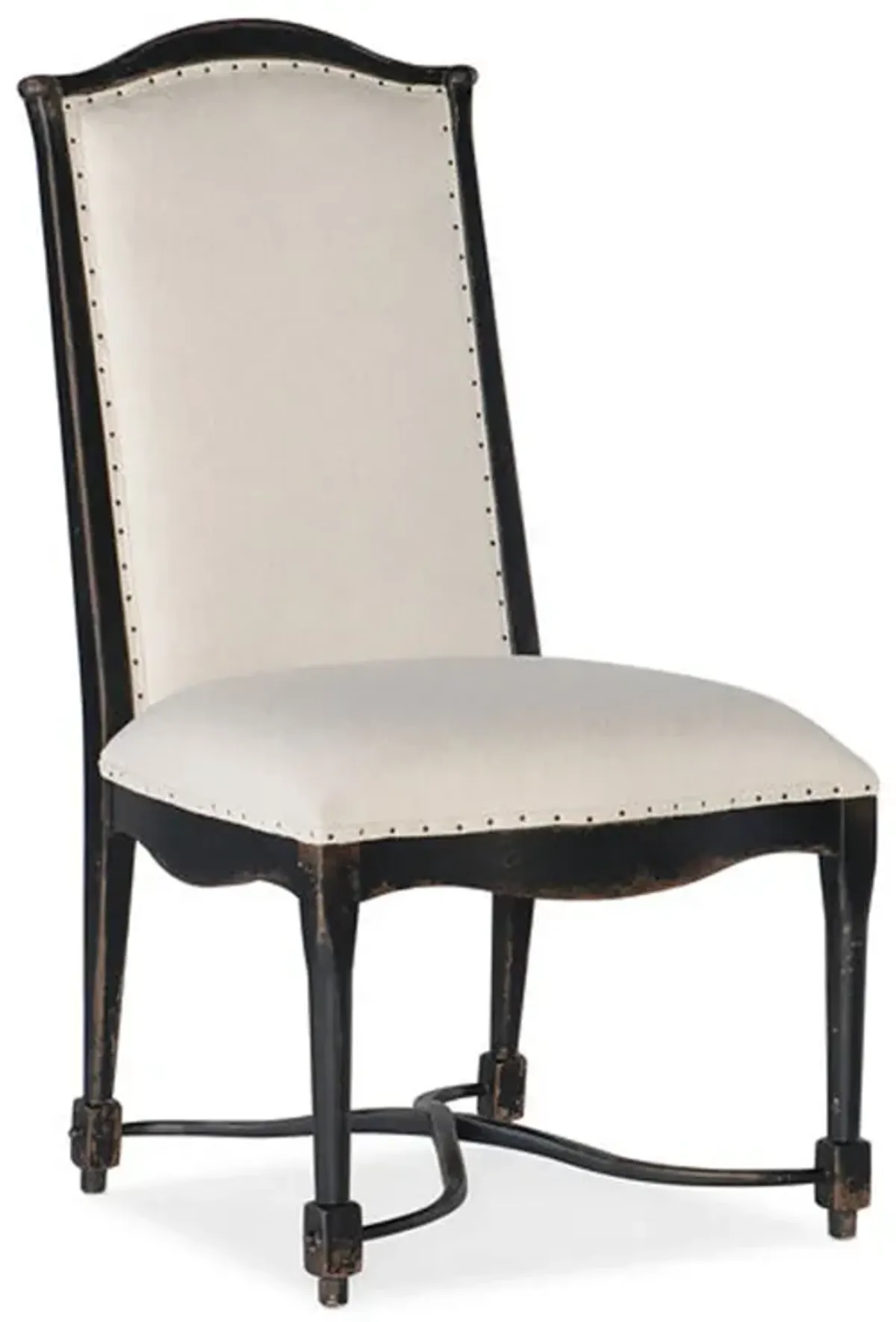 Ciao Bella Upholstered Back Side Chair in Black