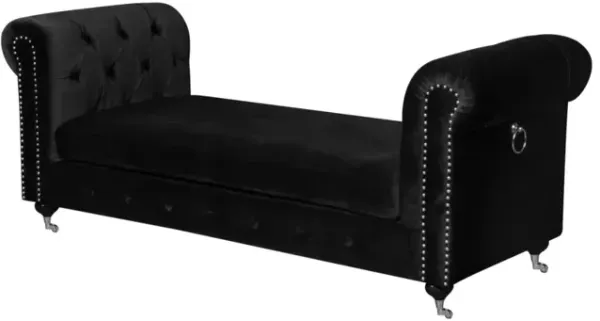 Foy Bench Silver Black