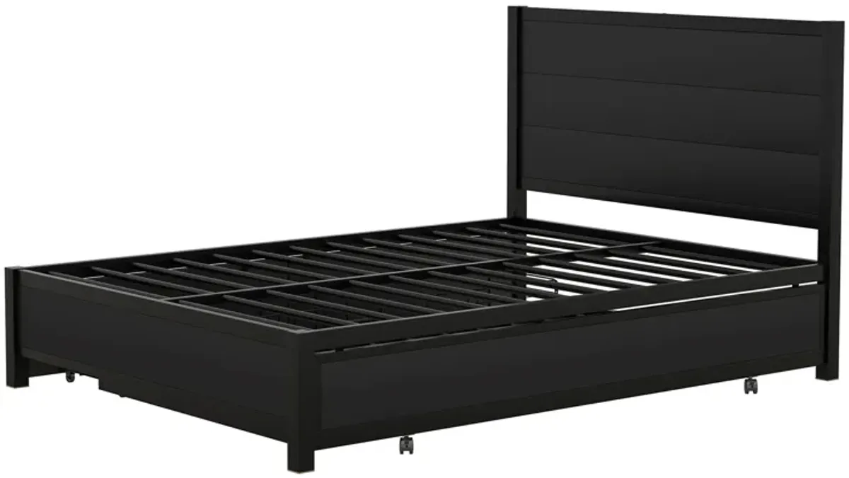 Merax Storage Platform Bed with Trundle and Drawers