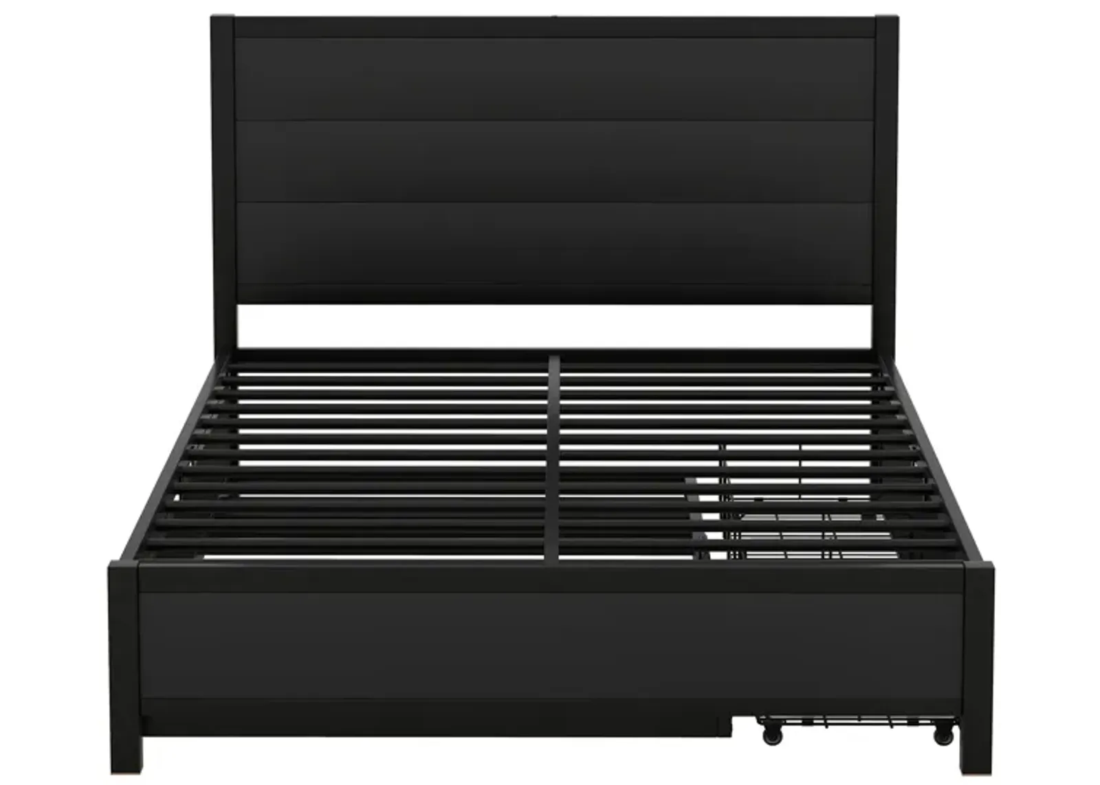 Merax Storage Platform Bed with Trundle and Drawers