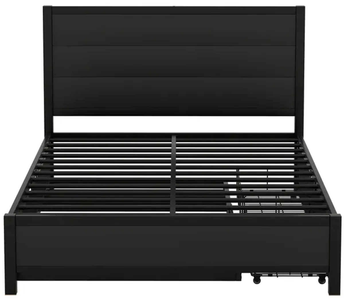 Merax Storage Platform Bed with Trundle and Drawers