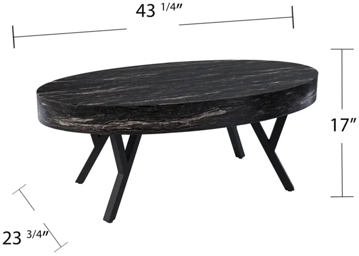 Twemlow Faux Marble Cocktail Table