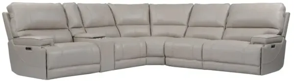 Parker Living 6 Piece Modular Power Reclining Sectional with Power Adjustable Headrests