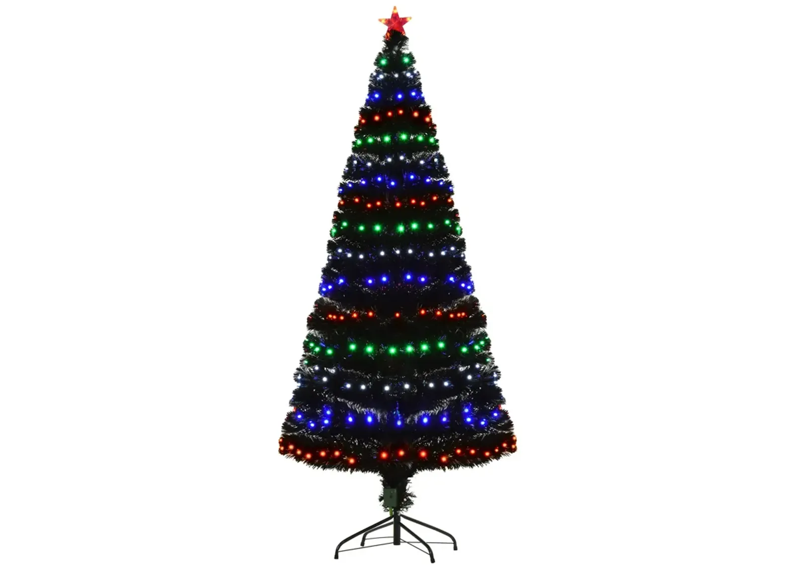 6FT Tall Fake Tree Multi-Color LED Light Holiday Home Christmas Decor