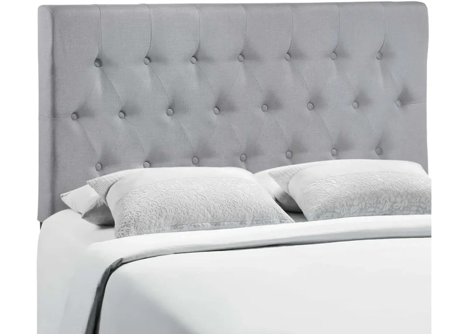 Modway - Clique King Upholstered Fabric Headboard Sky Gray