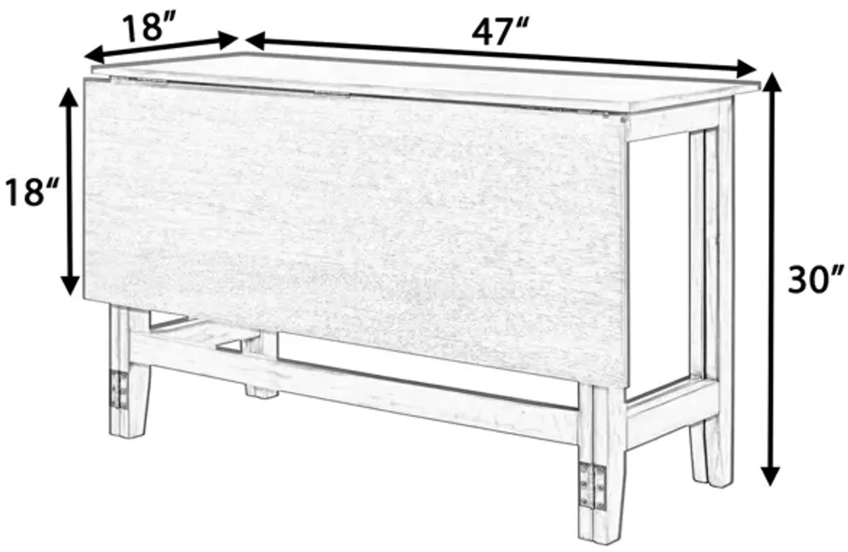 Merax Farmhouse Wood Extendable Dining Table