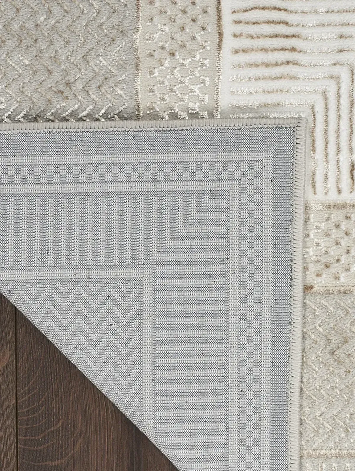 Glitz GLZ07 Ivory 3'11" x 5'11" Rug