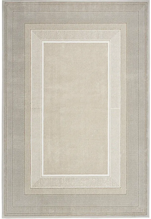 Glitz GLZ07 Ivory 3'11" x 5'11" Rug