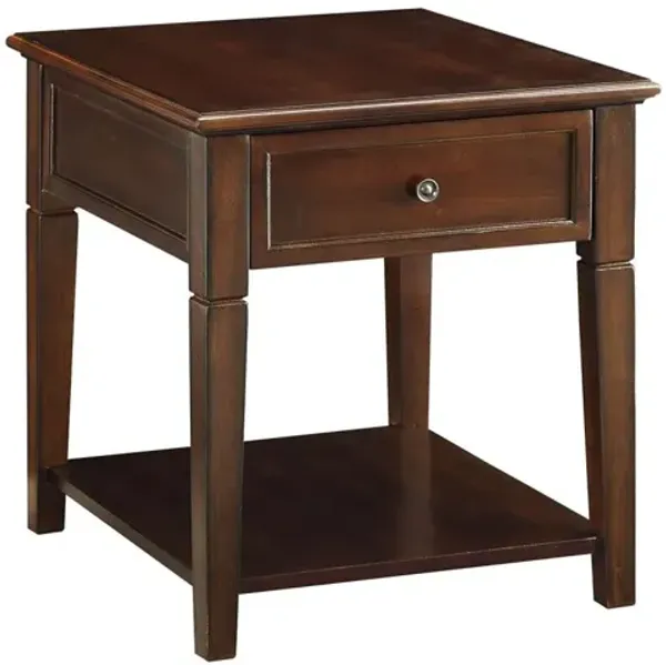 Malachi End Table In Walnut