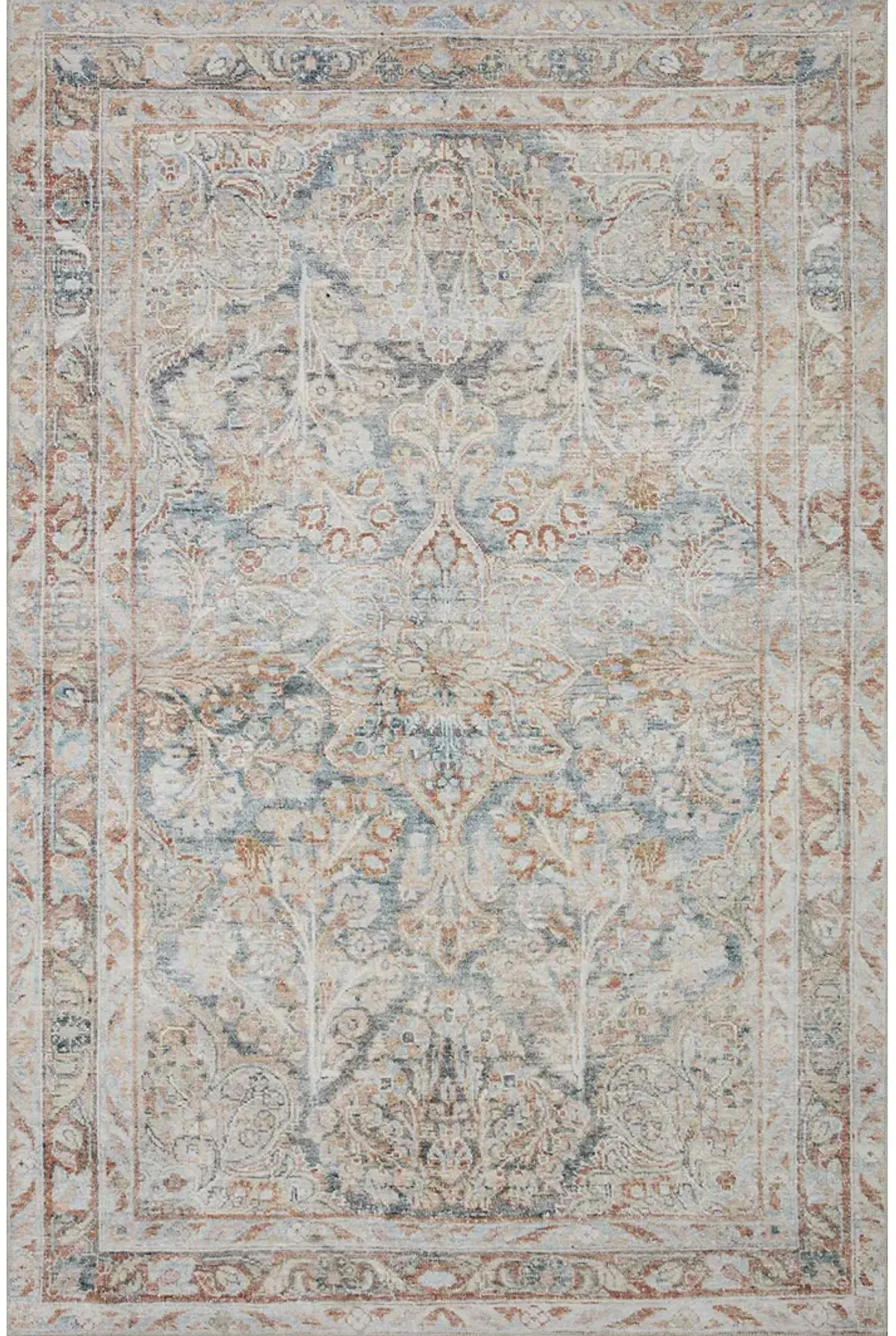 Lenna LEA02 Ocean/Apricot 7'6" x 9'6" Rug