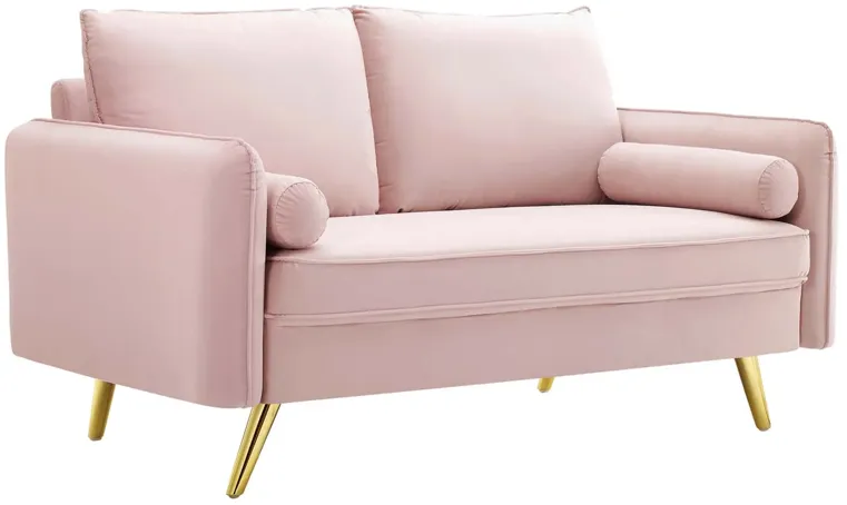 Revive Performance Velvet Loveseat