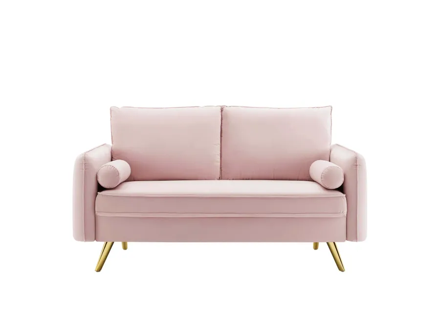 Revive Performance Velvet Loveseat