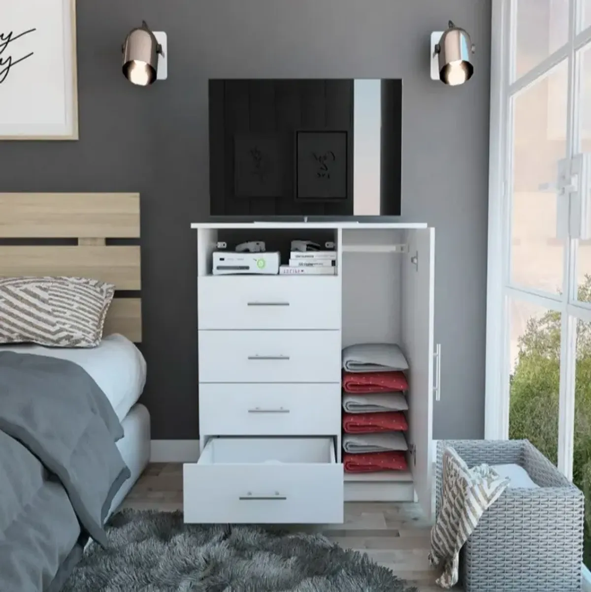 Dresser Beaufort, Bedroom, White